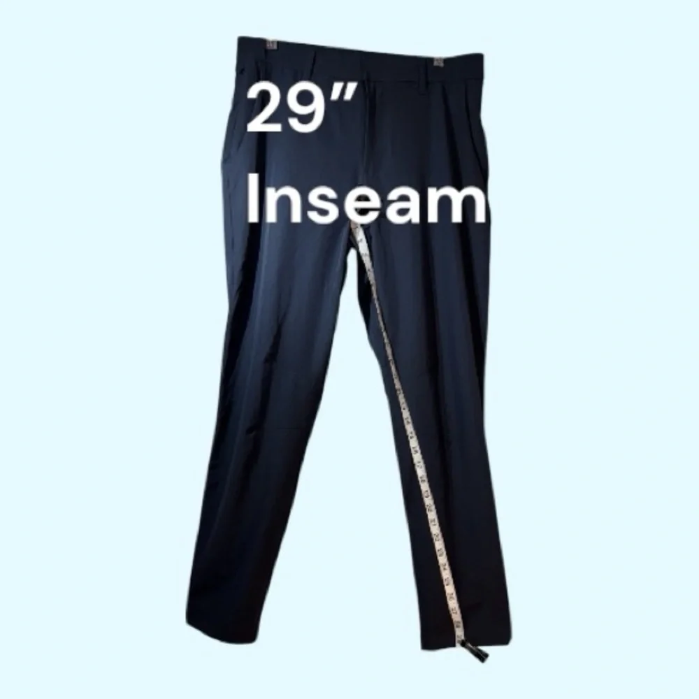 Fabletics The Only Pants Classic Fit Business Casual Navy Pants Size 32?